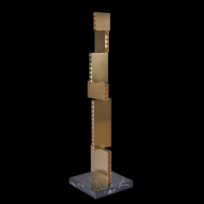 Allegri 041895-044-FR001 LED Floor Lamp, Winter Brass