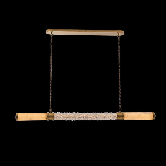 Allegri 041961-062-FR001 LED Island Pendant, True Brass