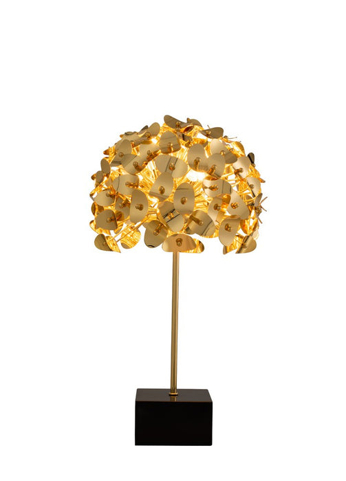 Kalco 514691GLD Three Light Table Lamp, Gold