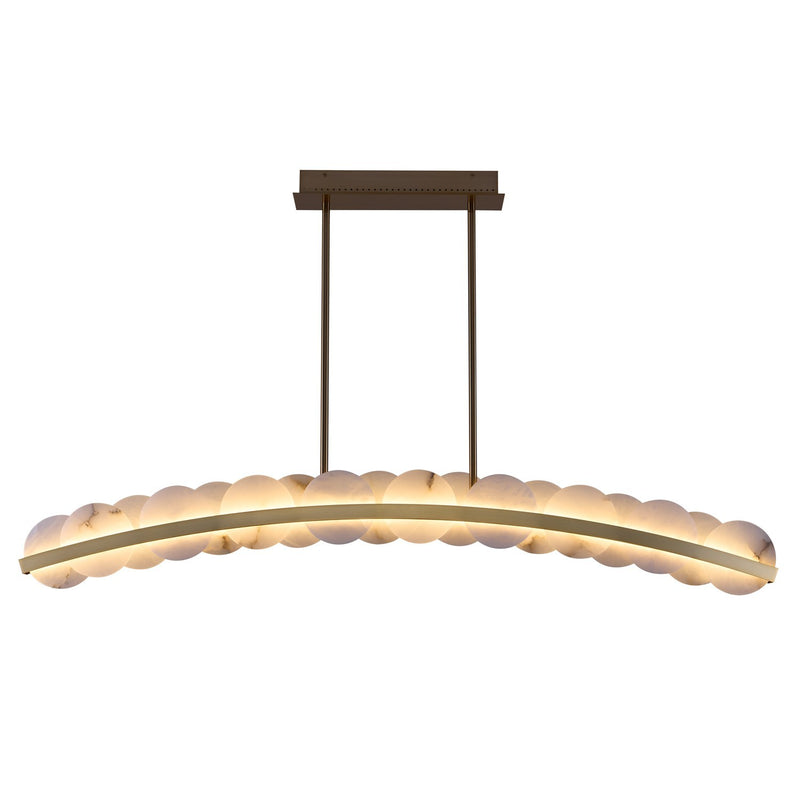 Kalco 518462WB LED Island Pendant, Winter Brass
