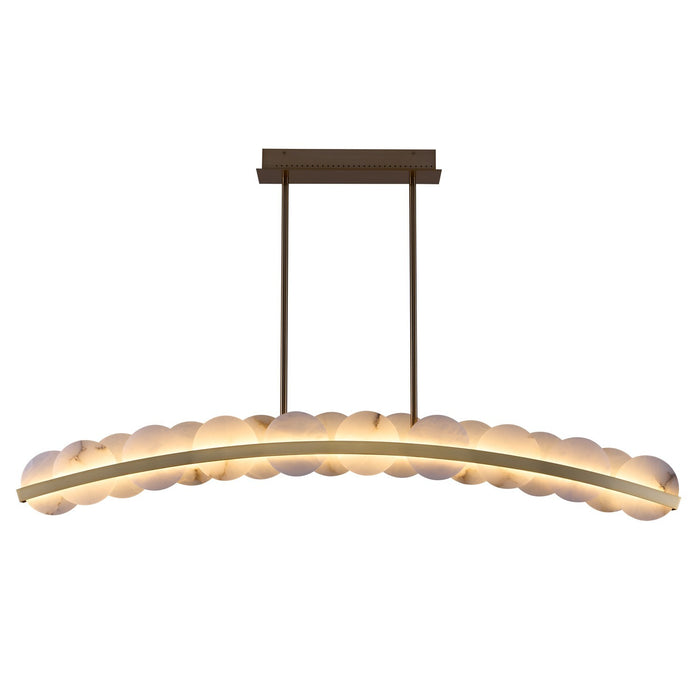 Kalco 518462WB LED Island Pendant, Winter Brass
