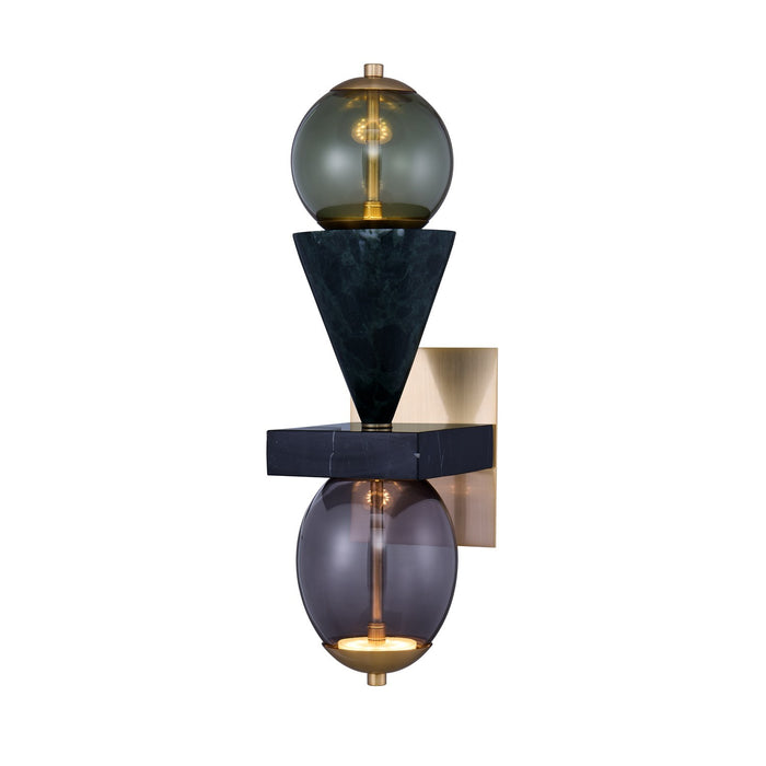 Kalco 518721WB LED Wall Sconce, Winter Brass