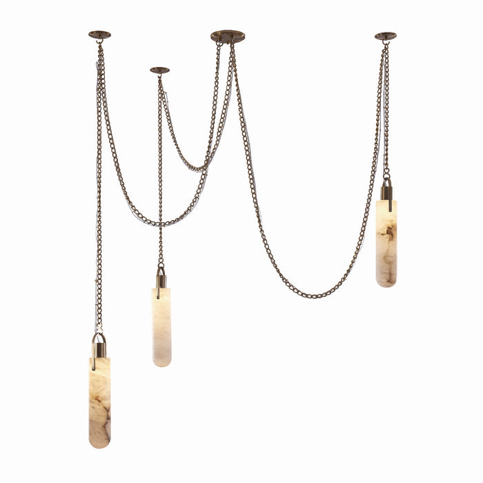 Kalco 519273WB LED Pendant, Winter Brass
