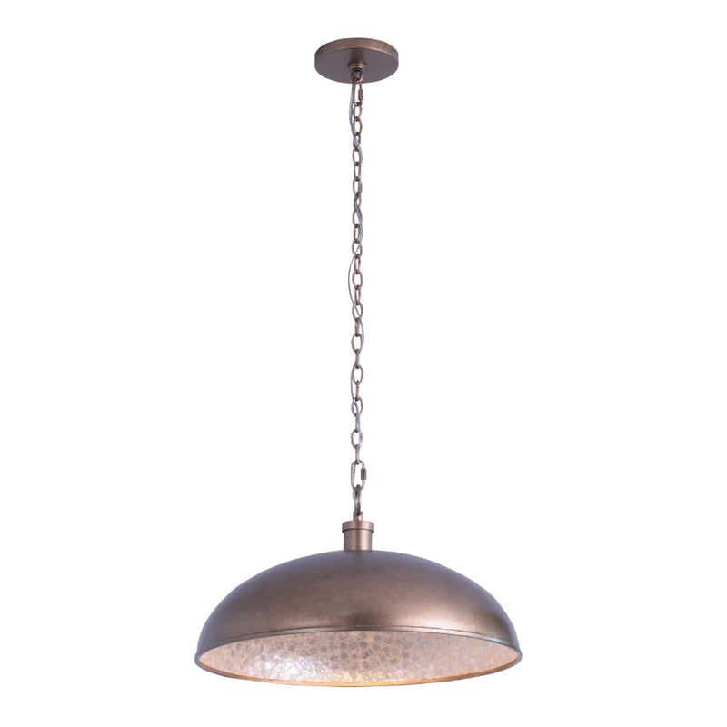 Kalco 520455PAB One Light Pendant, Pearlized Antique Brass