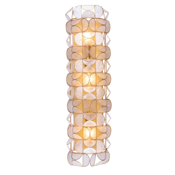 Kalco 520521OL Three Light Wall Sconce, Oxidized Gold Leaf
