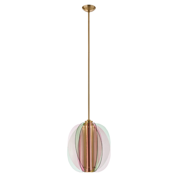 Kalco 521055WB LED Pendant, Winter Brass