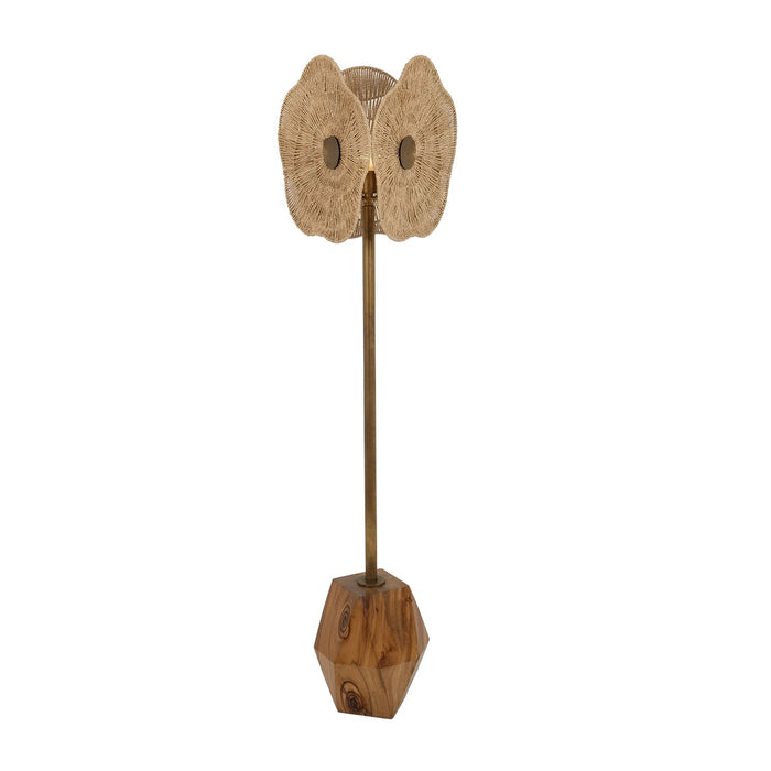Kalco 522595PAB One Light Floor Lamp, Pearlized Antique Brass