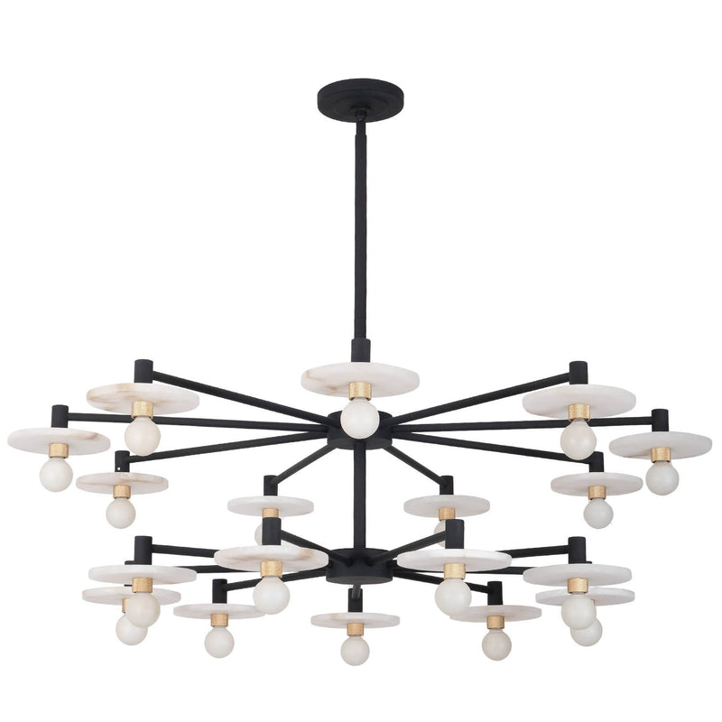 Kalco 522672MB 18 Light Pendant, Matte Black