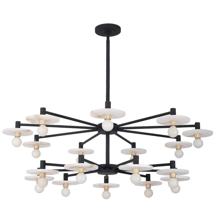 Kalco 522672MB 18 Light Pendant, Matte Black