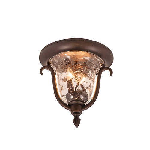 Kalco 9017BB Two Light Outdoor Flush Mount, Burnished Bronze