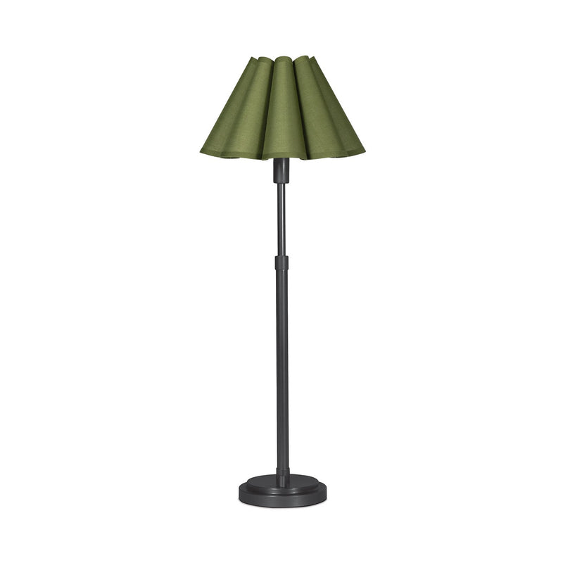 Regina Andrew 13-1681BB-GRN One Light Buffet Lamp, Blackened Brass