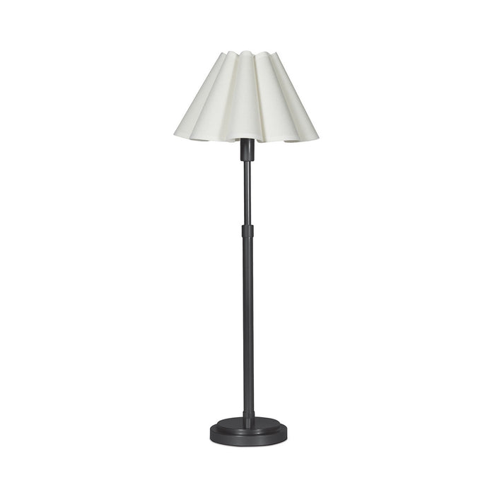 Regina Andrew 13-1681BB-WT One Light Buffet Lamp, Blackened Brass