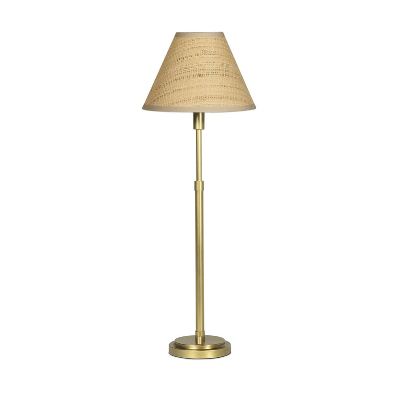 Regina Andrew 13-1681NB-RAT One Light Buffet Lamp, Natural Brass
