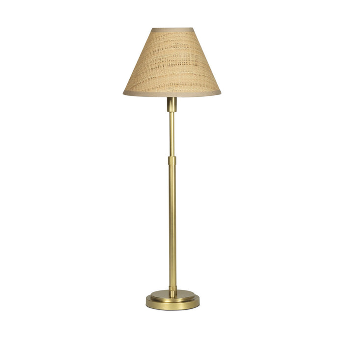 Regina Andrew 13-1681NB-RAT One Light Buffet Lamp, Natural Brass