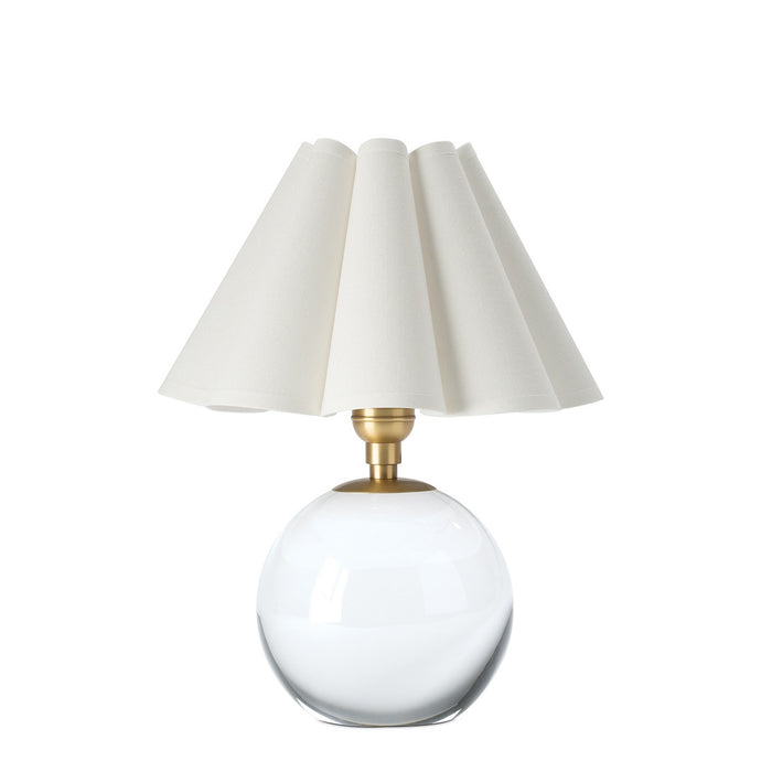 Regina Andrew 13-1694NB-WT One Light Mini Lamp, Clear