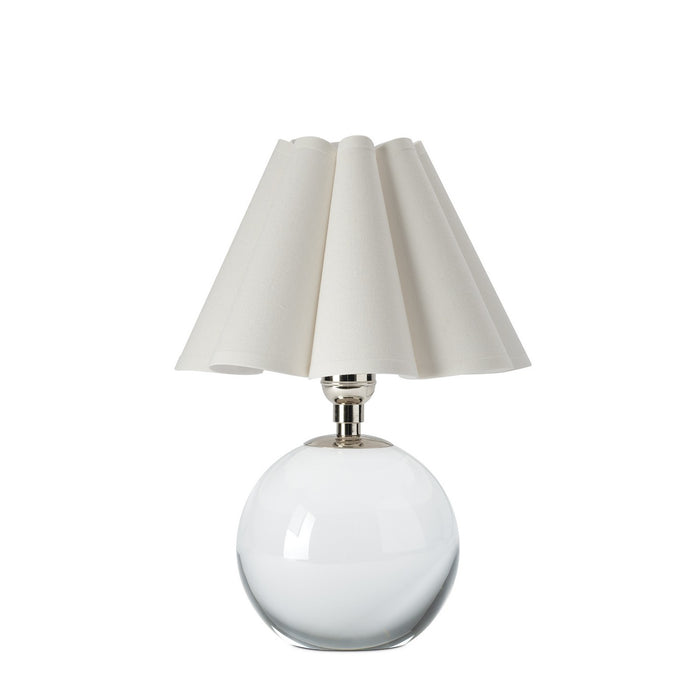 Regina Andrew 13-1694PN-WT One Light Mini Lamp, Clear