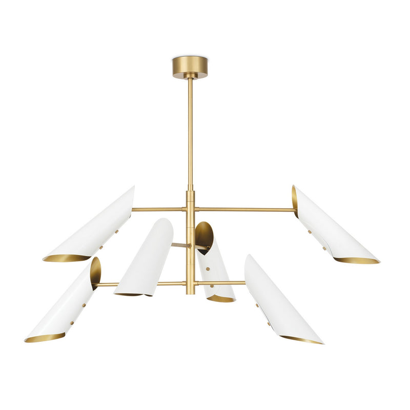 Regina Andrew 16-1496WTNB Six Light Chandelier, White