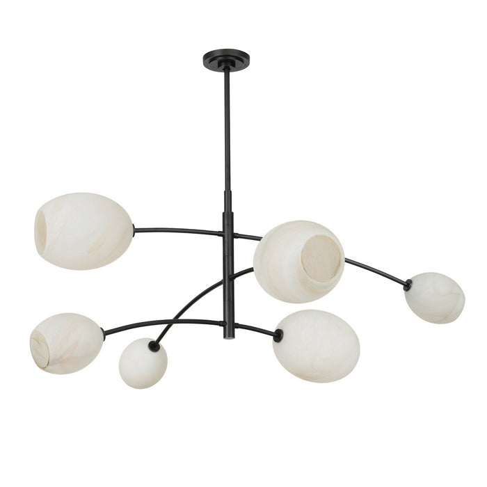 Regina Andrew 16-1512ORB-ALB Six Light Chandelier, Oil Rubbed Bronze