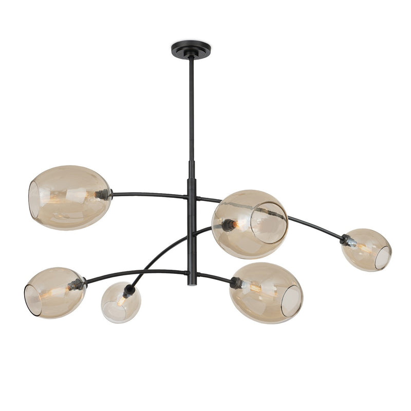 Regina Andrew 16-1512ORB-CHAM Six Light Chandelier, Oil Rubbed Bronze