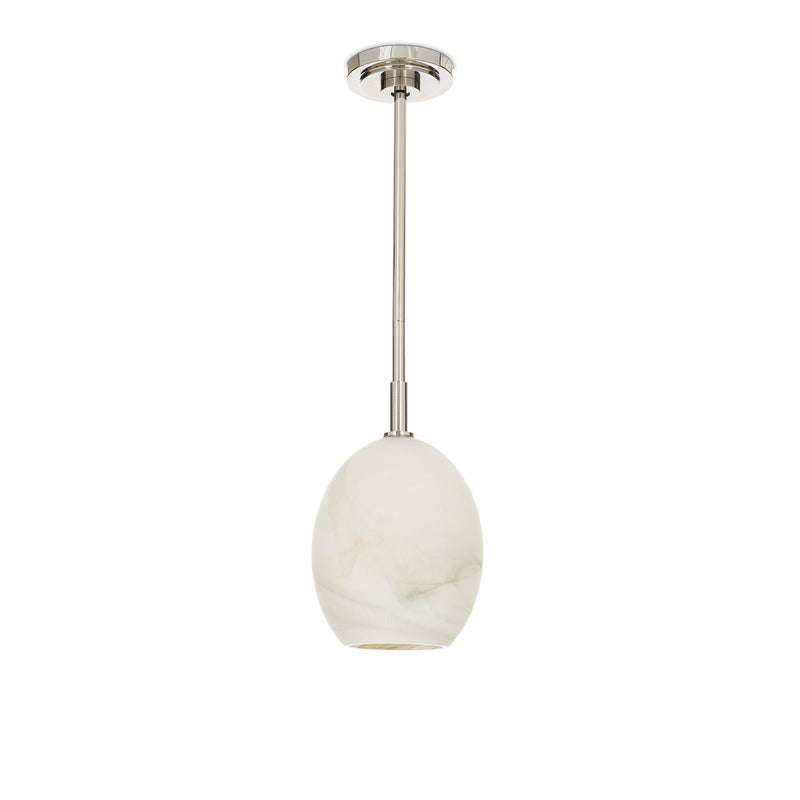 Regina Andrew 16-1523PN-ALB One Light Pendant, Polished Nickel