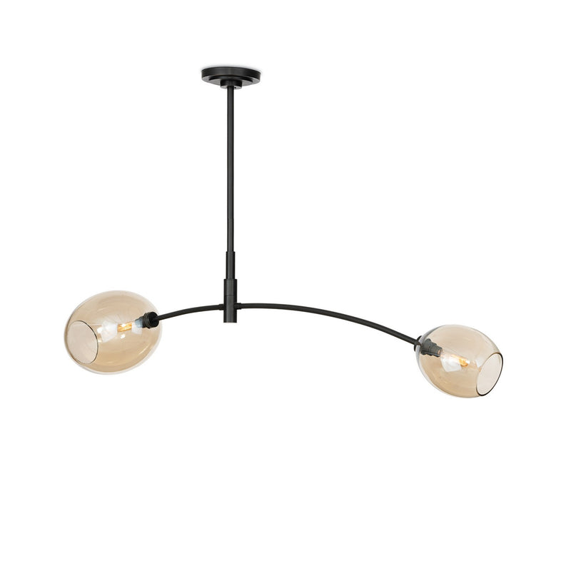 Regina Andrew 16-1525ORB-CHAM Two Light Pendant, Oil Rubbed Bronze