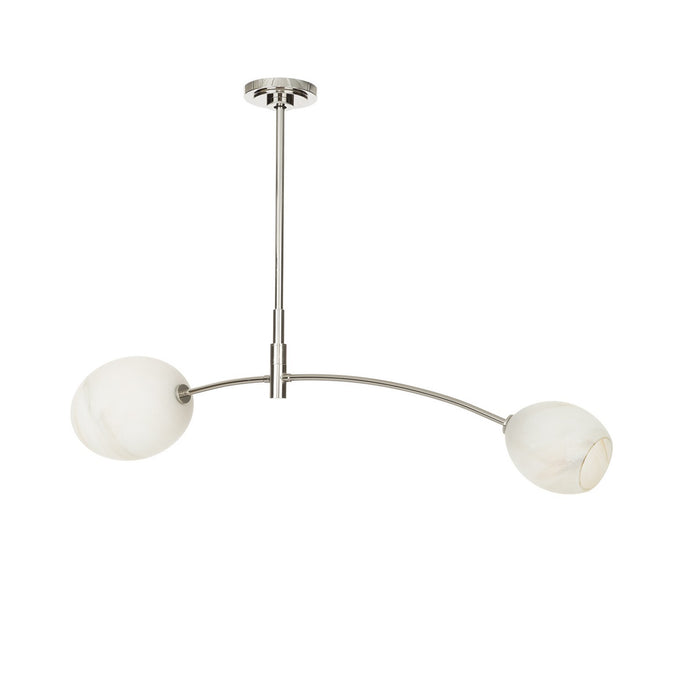 Regina Andrew 16-1525PN-ALB Two Light Pendant, Polished Nickel