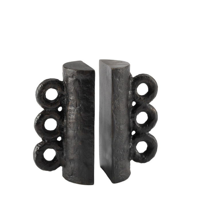 Regina Andrew 20-1652BLKZ Bookend Set, Blacken Zinc