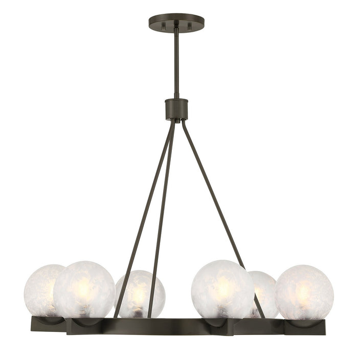 Savoy House 1-1014-6-15 Six Light Chandelier, Mediterranean Bronze