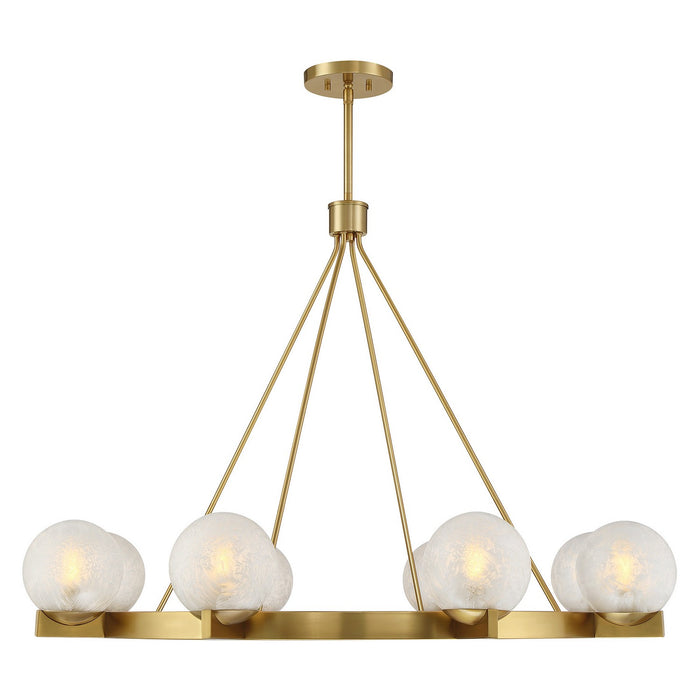 Savoy House 1-1015-8-322 Eight Light Chandelier, Warm Brass