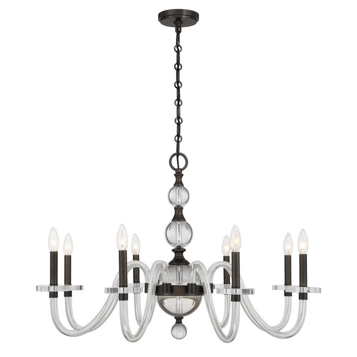 Savoy House 1-4278-8-15 Eight Light Chandelier, Mediterranean Bronze