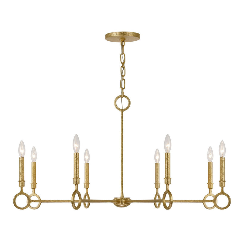 Savoy House 1-6847-8-93 Eight Light Chandelier, Gold Armory