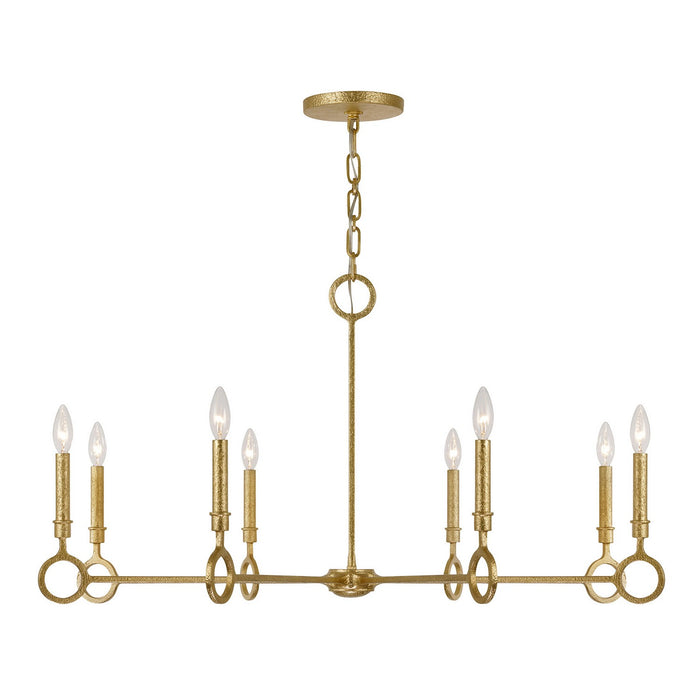 Savoy House 1-6847-8-93 Eight Light Chandelier, Gold Armory