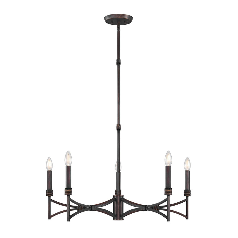 Savoy House 1-8167-5-26 Five Light Chandelier, Champagne Mist