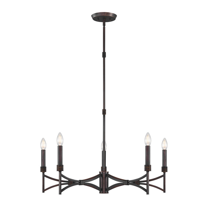 Savoy House 1-8167-5-26 Five Light Chandelier, Champagne Mist