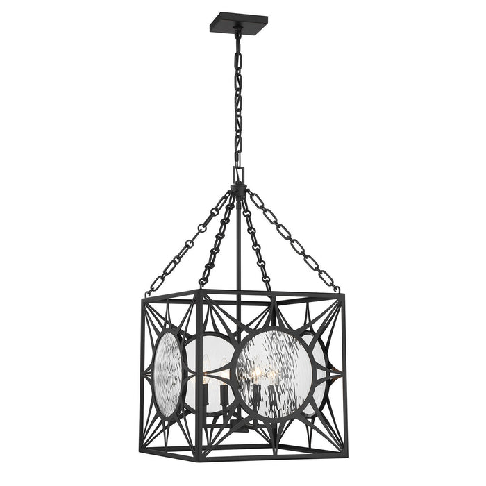 Savoy House 3-5063-4-89 Four Light Pendant, Matte Black