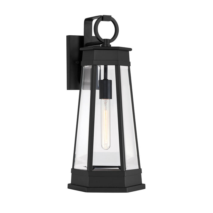 Savoy House 5-206-BK One Light Outdoor Wall Lantern, Matte Black