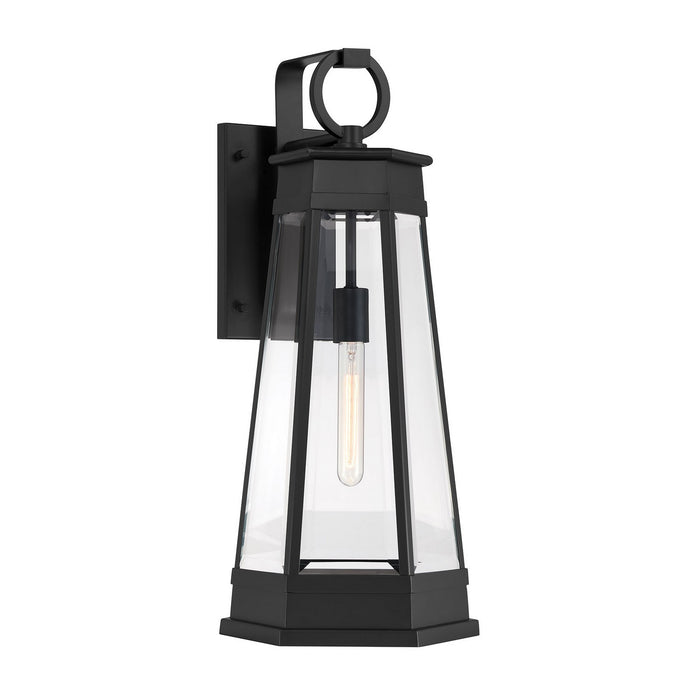 Savoy House 5-207-BK One Light Outdoor Wall Lantern, Matte Black