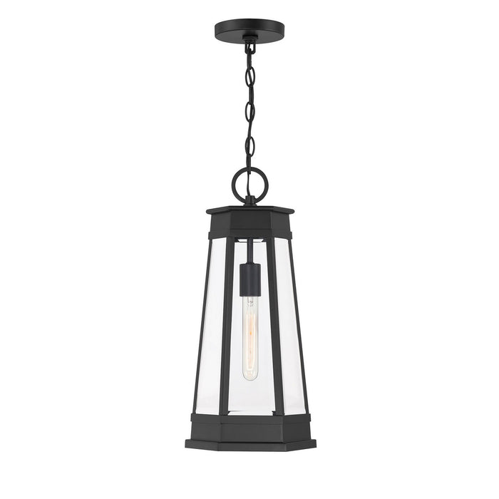 Savoy House 5-208-BK One Light Outdoor Hanging Lantern, Matte Black