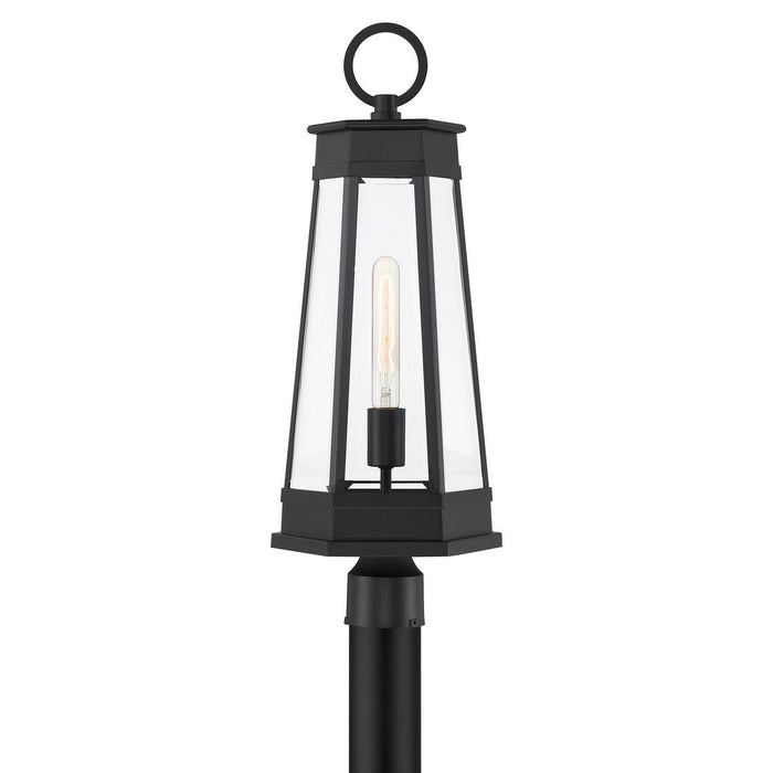 Savoy House 5-209-BK One Light Outdoor Post Lantern, Matte Black