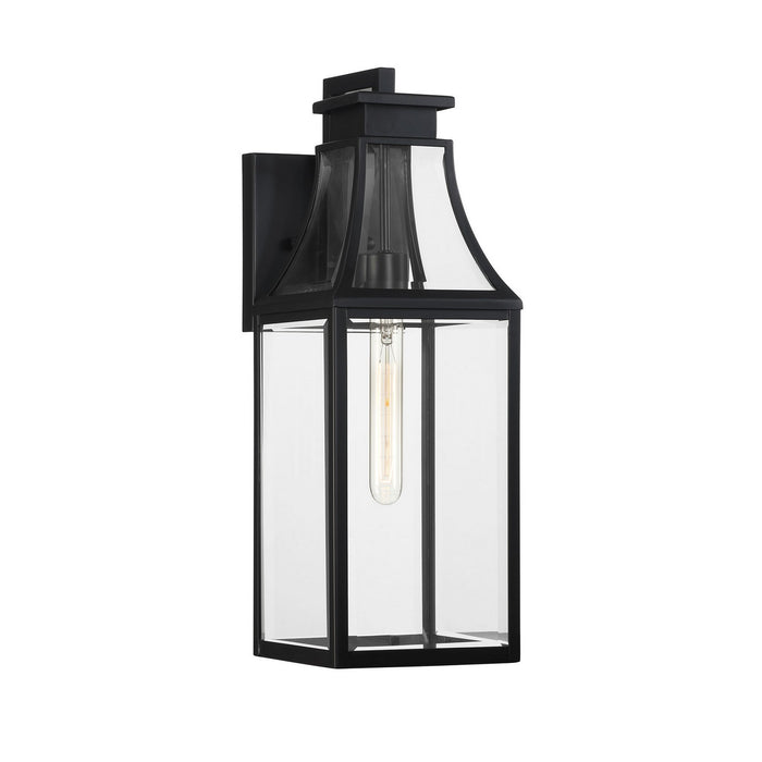 Savoy House 5-606-BK One Light Outdoor Wall Lantern, Matte Black