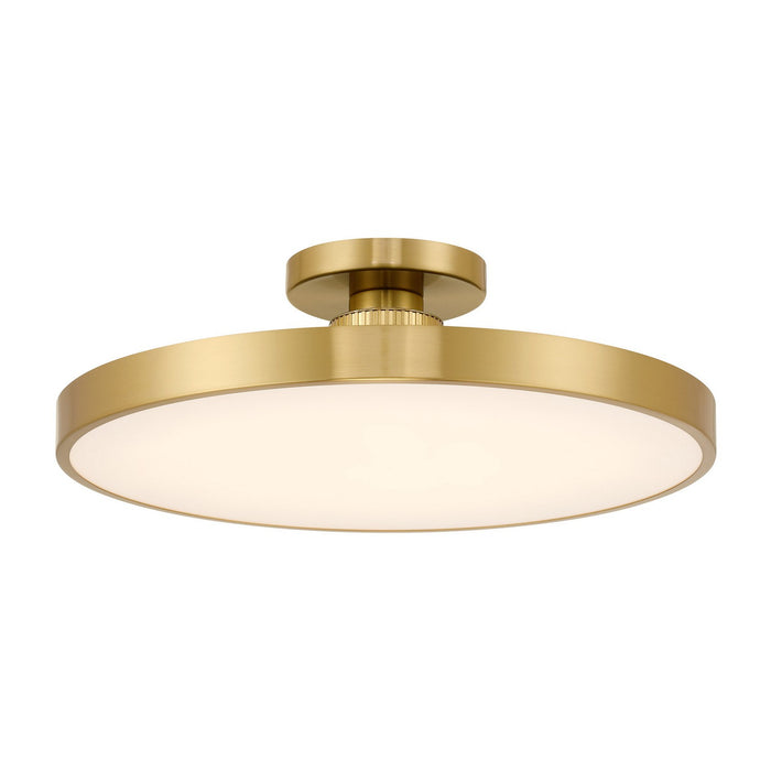 Savoy House 6-2969-1-322 LED Semi-Flush Mount, Warm Brass