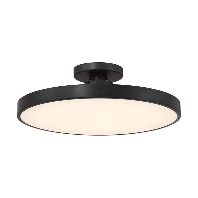 Savoy House 6-2969-1-89 LED Semi-Flush Mount, Matte Black