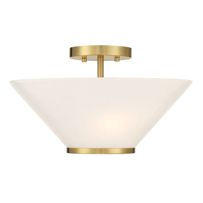 Savoy House 6-4012-3-322 Three Light Convertible Semi-Flush /Pendant, Warm Brass