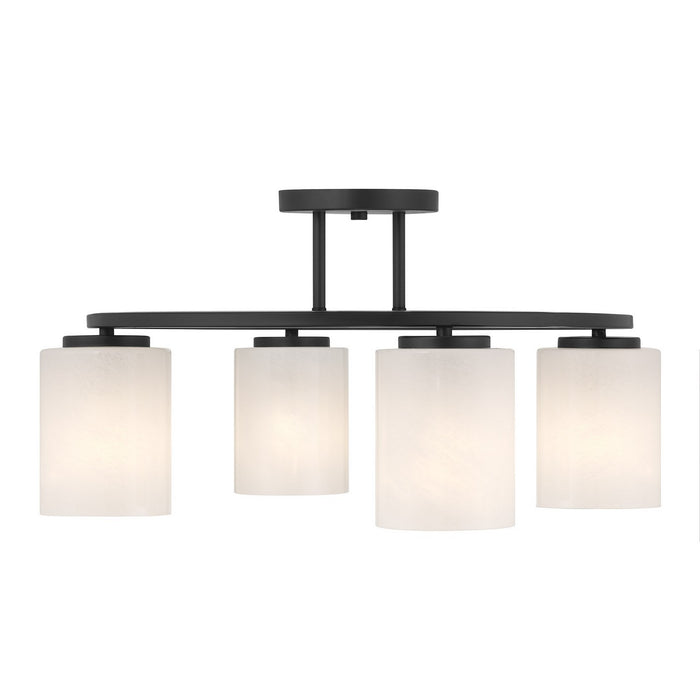 Savoy House 6-4693-4-89 Four Light Semi-Flush Mount, Matte Black
