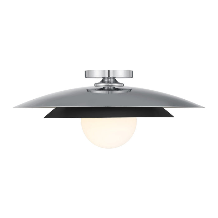 Savoy House 6-5564-1-11 One Light Semi-Flush Mount, Chrome