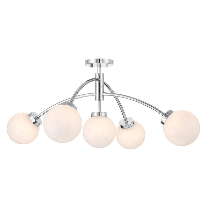 Savoy House 6-6199-5-11 LED Semi-Flush Mount, Chrome