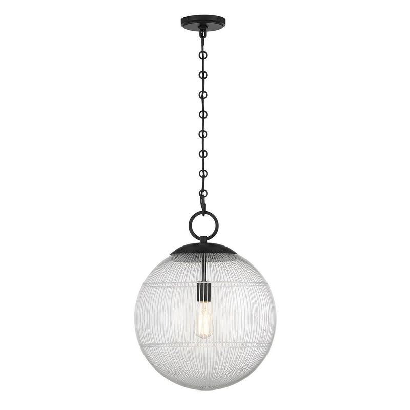 Savoy House 7-1840-1-89 One Light Pendant, Matte Black