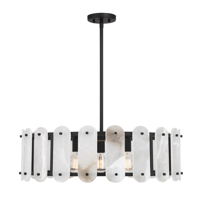 Savoy House 7-2911-5-50 Five Light Pendant, Black Cashmere