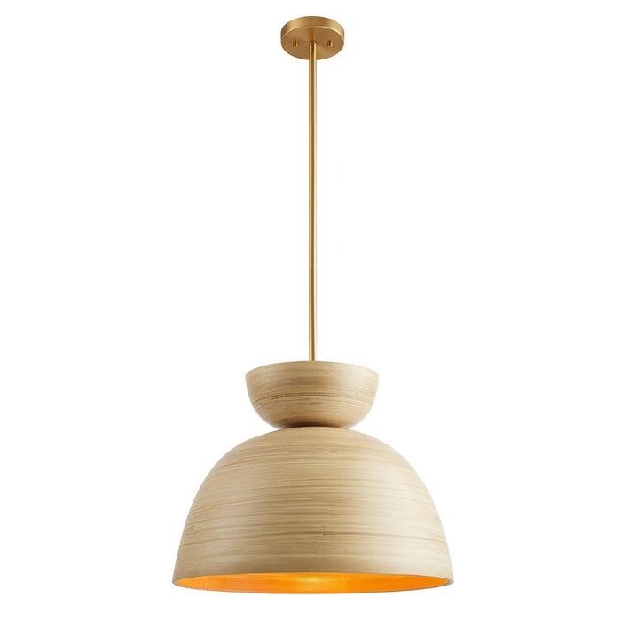 Savoy House 7-2919-1-203 One Light Pendant, Natural Bamboo