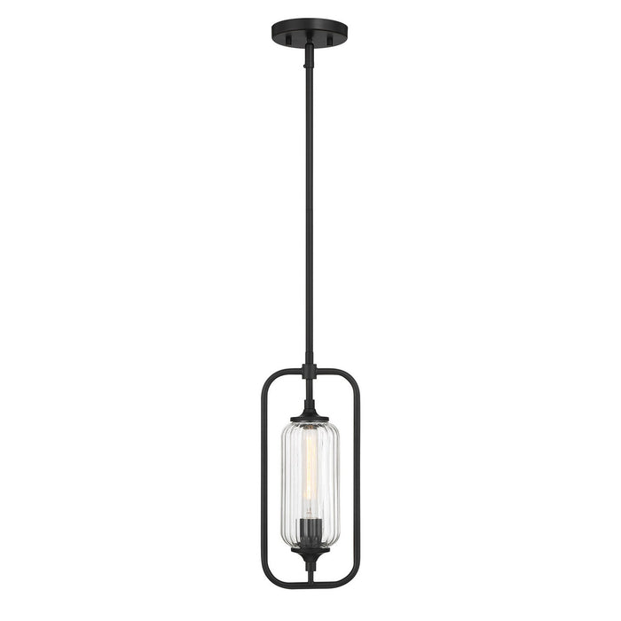 Savoy House 7-3022-1-89 One Light Mini-Pendant, Matte Black